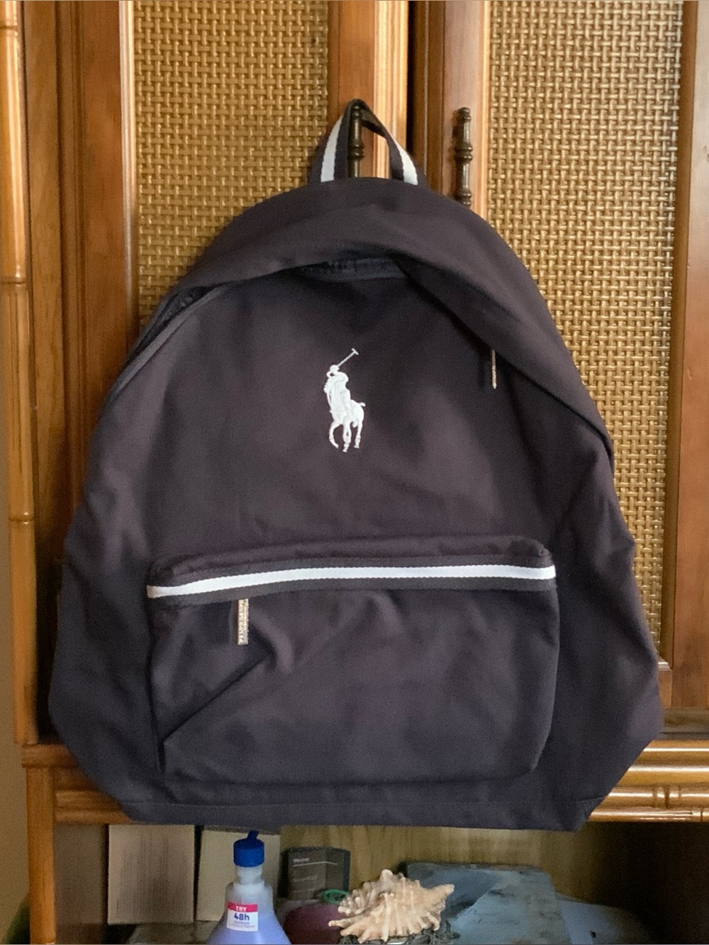 Ralph Lauren Dark Navy Backpack with White Pony
